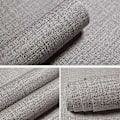 Pikkukuva 1 / 5: Itseliimautuva tapetti, yksivärinen tekstuuri, vinyylitapetti, harmaa Grey