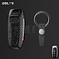 Miniatyrbild 1 av 11: ABS Kolfiberstil Bilnyckelfodral Skal Fob För A3 A4 A5 C5 C6 8P 8L B6 B7 B8 Q3 Q5 Q7 A6 A7 4M 8S B9 A8 Q8 C8 TT C set 1