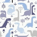 Pikkukuva 1 / 4: AS Creation Lasten Sininen Dinosaurustapetti