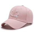 Miniatyrbild 1 av 11: Baseballkepsar med broderat leende för damer Kpop Svart Bomull Justerbar Snapback Rolig Hip Hop Keps Höst Sol Pappa Hattar för Herr 04 Adjustable