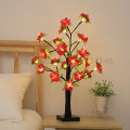 Miniatyrbillede 5 af 11: LED Kunstigt Træ Lys Farvede Lys Julefestival Værelse Sengelampe Dekorativ Bordlampe Sølv Birk Lille Natlampe Wild Berry flower tree lamp USB battery box dual-purpose
