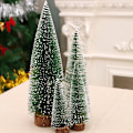 Miniatyrbillede 4 af 8: 1 stk. Mini Juletræ Lille Choinka Træ Sne Fyrretræsbase Træ Skrivebord Bordpynt Navidad Julepynt Nytår 10CM As Picture Shown