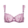 Miniatyrbilde 7 av 7: Undertøy Varsbaby Sexy Uforet Balconette Demi-Cup Bøyle BH med Blonde Blue 36C