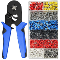 Miniatyrbild 7 av 11: 0,08-10mm Rörtångsklämmor Verktygsset Nytt 1200st Terminalklämmor Mini Elektrisk Tång HSC8 Precisionsklämsats Red plier and 800pcs