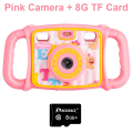 Miniatyrbilde 8 av 11: Videokamera leketøy for barn, digitalkamera for barn, fotokamera, barnekamera, jenteleke, barnebursdags- og julegave til jente og gutt Red Camera 16G Card