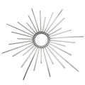 Miniatyrbilde 9 av 10: Gull Spike Halo Krone Hodeplagg Fairy Lolita Kvinner Solstråle Alv Bryllup Brude PLAST ZIP TIE Wrap Hårbånd Hodeplagg C Silver