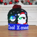 Miniatyrbilde 1 av 11: Julepynt Forsyninger Voksen og Barn Strikket Julehatt Fargerik Lysende Strikket Hatt High-End Eldre Knitted hat [old Penguin]]