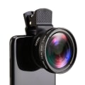 Pikkukuva 4 / 9: 2-in-1 Superlaajakulmaobjektiivi Matkapuhelimen Makro HD -kameralinssi iPhone 13 12 11 8 XS Huawei Xiaomi Samsung Makro Kalansilmäobjektiiville Silver
