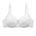 Miniatyrbild 1 av 4: Spetsbehåar i stora storlekar för kvinnor, sexig push-up-bh, tunn bralette, bekväma underkläder, lingerie-toppar, CD-kupa, behåar, kvinnliga underkläder White 90C