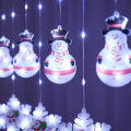 Pikkukuva 5 / 8: Joulu Kuu Koristeellinen Valo Kumilinja Verho Valo Värivalo Kauppa Joulu Tunnelma Asettelu Vedenpitävä Valoketju Color XINGX Christmas tree