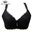 Miniatyrbild 1 av 4: 80-105 C/D Dam BH Plus Stor Större Storlek Super Push Up Bralette Spets Underkläder Sexiga Underkläder Med Bygel Black 90C