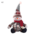Miniatyrbild 1 av 11: Juldockor Jultomte Snögubbe Älg Leksaker Julfigurer Röd Julgransprydnad Juldekorationer För Hemmet Sitting Snowman