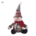 Miniatyrbilde 1 av 11: Juledukker Julenissen Snømann Elg Leker Julefigurer Rød Juletrepynt Juledekorasjoner Til Hjemmet Sitting Snowman