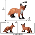 Miniatyrbild 9 av 11: Fox modell leksak vilda djur modell set leksak simulering solid räv plommonhjort barn tårtdekorationer M-1345 auricle Fox