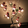Miniatyrbilde 2 av 7: Jul Lyslenke Plysj Snømann Lyslenker Juletre Anheng Led Høytidsfest Dekor Warm White 3 M 20 lamp-USB type