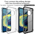 Miniatyrbilde 3 av 4: For Nokia XR20 IMAK All-inclusive Støtsikker Airbag TPU-deksel med skjermbeskytter Transparent Black