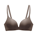 Miniatyrbild 1 av 3: Sömlös BH utan bygel A B Kupa Push Up BH för Kvinnor Bekväma Underkläder Dark grey 32B