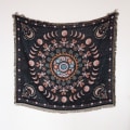 Miniatyrbild 1 av 11: Nordisk Pläd Filt för Säng Sofföverdrag Vardagsrumsinredning Sofffilt Fritidsöverkast Utomhus Camping Picknickmatta Boho Tapestry XT1201-4 130X160cm