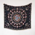 Miniatyrbillede 1 af 11: Nordisk Plaider til Seng Sofabetræk Stueindretning Sofaplaid Fritid Sengetæppe Udendørs Camping Picnic Måtte Boho Gobelin XT1201-4 130X160cm