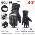 Miniatyrbild 7 av 9: 100% Vattentäta Cykelhandskar Vinter Herr Sport Helfinger Termiska Cykel Motorcykel Scooter MTB Landsvägscykelhandskar GOL003 Black XL