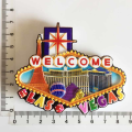 Miniatyrbild 3 av 11: Världsturism Kylskåpsmagnet Souvenir USA Las Vegas Florida Kulturlandskap Kylskåpsdekaler Present Set Heminredning Memphis