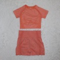 Miniatyrbillede 7 af 11: Yoga Sæt Fitness Sportsdragter Træningsdragt Top Højtaljede Leggings Til Kvinder drak gray shorts set M