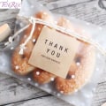 Miniatyrbillede 3 af 11: Bryllupspose Pakning Transparent Cellofan Slik Cookie Gavepose Juleposer Frostet OPP Fødselsdag Slik Emballage Pose Pung 100pcs