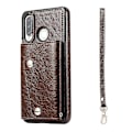 Miniatyrbild 3 av 5: Handgjort PU Läderfodral För Huawei P30 Lite Med Korthållare, Plånboksfunktion, Stödfunktion, Fallskydd Brown