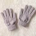 Miniatyrbilde 9 av 11: Vinter Dame Kasjmir Strikkede Hansker Høst Håndvarmer Tykk Fôring Hel Finger Votter Ski Korte Håndledd Hansker Dark Grey One Size