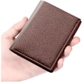 Miniatyrbillede 2 af 2: Herrepunge Mini Slim Wallet Mand Casual Læder PU Taske Portafoglio Uomo Pengeklips Tynd Herrepung (Farve: Brun)