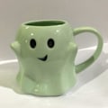 Miniatyrbilde 5 av 5: 14oz Halloween Spøkelseskopp Søt Keramisk Spøkelseskopp Koselig Spøkelsesdekorasjon Skummel Spøkelseskopp Ghostface-kopp Kaffebeger For Voksne Barn Kvinner Høytid Green One size
