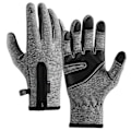 Miniatyrbild 1 av 4: Unisex Vinter Termiska Handskar Bärbara Vattentäta Touch Screen Cykelhandskar För Utomhusbruk A0020 GREY XL