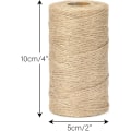Pikkukuva 2 / 5: Juutinaru, luonnonpuutarhan juuttiköysi, 2-kerroksinen taide- ja käsityölanka ruskea DIY-askarteluun; Puutarhakäyttöön 1.5MM*200M