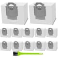 12-pack dammsugarpåsar för Roborock Q7 Max / Q7 Max+ / Q7 Max Plus-ykc