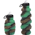 Miniatyrbilde 1 av 6: Kamuflasje sammenleggbar silikon vannflaske - 500ml/17oz sammenleggbar BPA-fri og lekkasjesikker flaske - Gjenbrukbar bærbar kopp