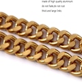 Miniatyrbillede 4 af 4: Guld pung kæder metal flad kæde pung kæde udskiftning,