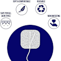 Miniatyrbilde 4 av 5: 10 stk. Erstatnings TENS Elektrode Pads EMS For Intensity Twin Stim III Enhet