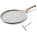 Pikkukuva 1 / 7: Crepepannu 25 cm taikinan levittimellä, tarttumaton pinnoite, alumiini - valkoinen 25 cm