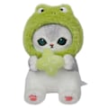 Miniatyrbillede 1 af 5: Mofusand Cat Forest Series Plys Legetøj Blødt Pp Bomuldsfyldning Elskværdig Tegneserie - Frog