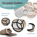 Miniatyrbillede 4 af 5: Genanvendeligt Kaffefilter, 4 Kopper Kurv Kaffefiltre Udskiftning Kaffefilter Permanent Filter Kaffe Udskiftning Kaffefilter