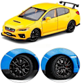Pikkukuva 3 / 5: 1/32 - Leluautomalli - Metalliset kilpa-autot valaistuksella - Ovet avattavat - Blue