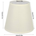 Miniatyrbilde 5 av 5: Vegglampe Skjermer Klips På, Sett med 6 Lamper for Lysestake Krystall Lysekrone, Liten Klips På Tilspisset Lysekrone Lamper Skjerm Klokke 5,5x5,1x3,5 tommer