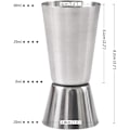 Miniatyrbillede 3 af 5: Cocktail Jigger, 0,85 & 1,7 Oz (25 & 50 ML) Rustfrit Stål Bar Jigger (Sæt af 4)