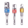 Miniatyrbilde 1 av 5: Hex Drill Bits Reducer Connection Socket Adapter 3 deler Socket Extension Adapter Bit Set + Set med 4 Reducer Adapters for Ratchet Wrench/socket Wrench