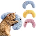 Miniatyrbilde 1 av 7: Kattepute i plysj, myk leke for katter, beroligende pute for hunder, angstdempende pute for valper, kosepute, nakkepute i U-form, hundeputeseng, sovepute for å forbedre søvnen (3)