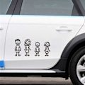 Miniatyrbilde 2 av 5: 20-delt Bilsticker Familie Med Kjæledyr Bilsticker Lykke Stickers For Vindu (Svart)