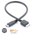 Miniatyrbillede 2 af 4: USB 3.0 til Type C 3.1 Datakabel til Lacie Bærbar Harddisk
