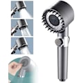 Miniatyrbild 1 av 5: Tysk multifunktionell massagedusch - Högtrycks 3-läges handhållen duschhuvud, tysk massage multifunktionell en-knapps justering högtryck