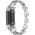 Pikkukuva 2 / 4: Yhteensopiva Fitbit Charge 4 -rannekkeiden/Charge 3 -rannekkeiden kanssa naisille Silver