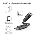 Miniatyrbilde 3 av 5: USB-C til 3,5 mm jack-adapter, USB Type-C til lydjack-adapter, USB Type-C lydjack-adapter